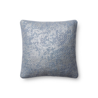 Loloi P0567 Grey 18 x 18 Cover wDown Pillow