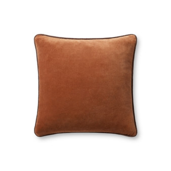 Chris Loves Julia x Loloi Liza Rust 18 x 18 Cover wDown Pillow