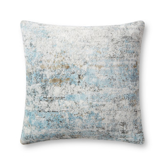 Loloi PLL0064 Grey  Multi 22 x 22 Cover wDown Pillow