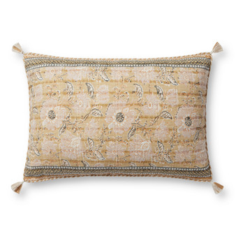 Loloi PLL0116 Wheat  Multi 16 x 26 Cover wDown Pillow