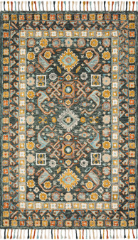 Loloi II Elka Denim  Multi 18 x 18 Sample Rug