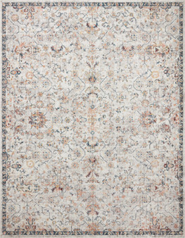 Loloi II Cassandra Dove  Navy 18 x 18 Sample Rug