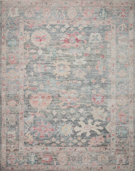 Loloi II Elysium Graphite  Multi 18 x 18 Sample Rug