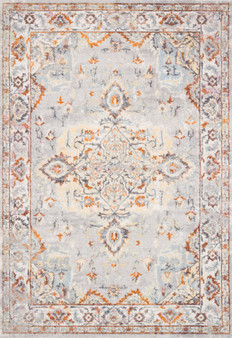 Loloi II Clara Grey  Ivory 18 x 18 Sample Rug