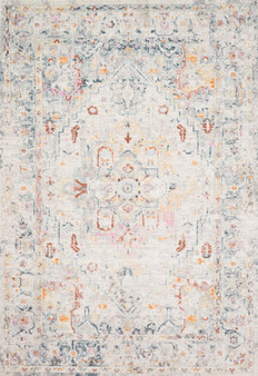 Loloi II Clara Lt Grey  Multi 18 x 18 Sample Rug