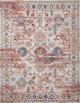 Loloi II Cassandra Rust  Multi 18 x 18 Sample Rug (1)