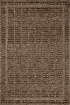 Chris Loves Julia x Loloi Bradley Cocoa  Cocoa 18 x 18 Sample Rug