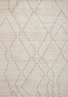 Loloi II Darby Sand  Charcoal 18 x 18Sample Rug