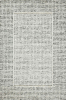 Chris Loves Julia x Loloi Briggs Mist  Ivory 18 x 18 Sample Rug