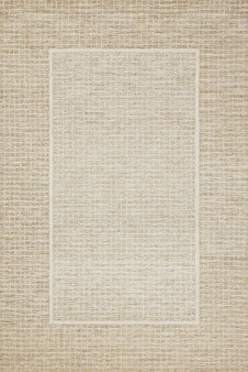 Chris Loves Julia x Loloi Briggs Wheat  Ivory 18 x 18 Sample Rug