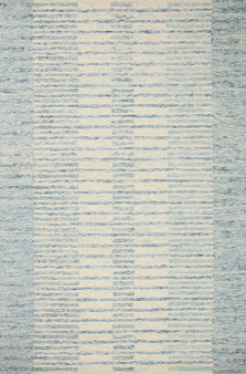 Chris Loves Julia x LoloiChris Ivory  Denim 18 x 18 Sample Rug