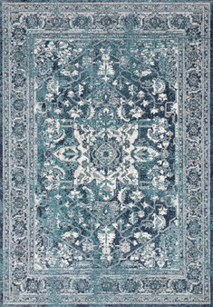 Loloi II Joaquin Ocean  Ivory 18 x 18 Sample Rug