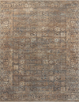 Loloi Heritage Mocha  Denim 18 x 18 Sample Rug