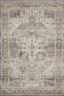Loloi II Hathaway Steel  Ivory 18 x 18 Sample Rug