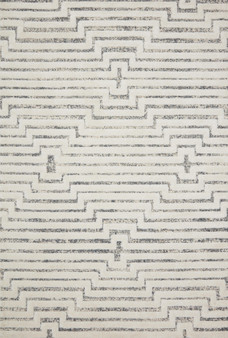 Loloi II Hagen White  Sky 18 x 18 Sample Rug