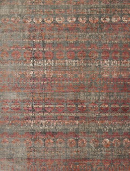 Loloi Javari Steel  Sunrise 18 x 18 Sample Rug