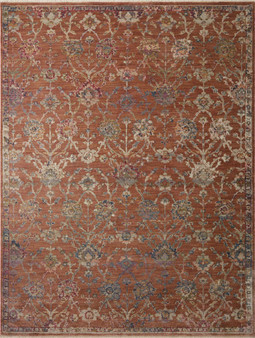 Loloi Giada Terracotta  Multi 18 x 18 Sample Rug