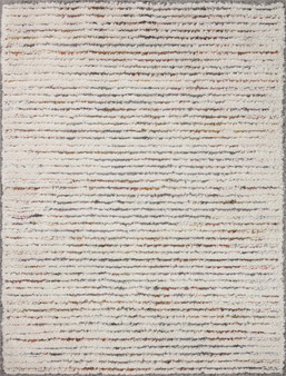 Loloi Levitt Shag Ivory  Multi 18 x 18 Sample Rug