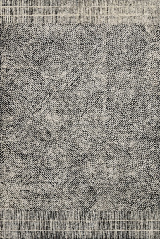 Loloi Kopa Black  Ivory 18 x 18 Sample Rug