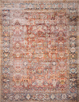 Loloi II Layla Spice  Marine 18 x 18 Sample Rug