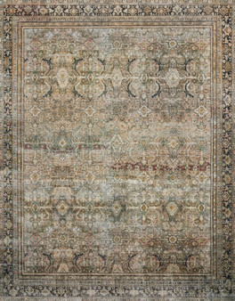Loloi II Layla Olive  Charcoal 18 x 18 Sample Rug