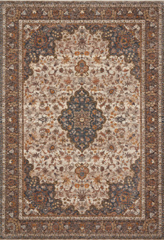 Loloi Lourdes Natural  Ocean 18 x 18 Sample Rug