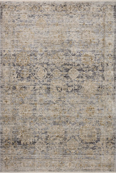 Jean Stoffer x Loloi Katherine Charcoal  Gold 18 x 18 Sample Rug