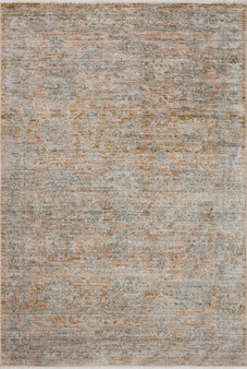 Jean Stoffer x Loloi Katherine Terracotta  Smoke 18 x 18 Sample Rug