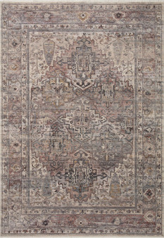 Loloi Lyra Sunset  Silver 18 x 18 Sample Rug