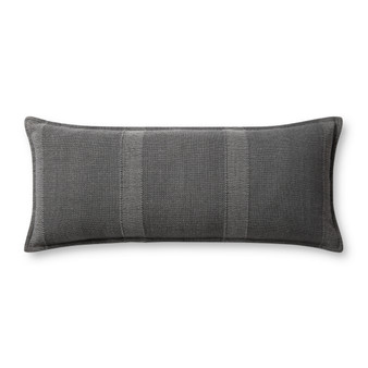 Angela Rose x Loloi Nadine PAR0021 Slate 13 x 35 Cover Only Pillow