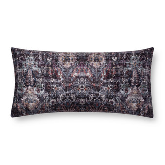 Loloi P0686 Black  Multi 12 x 27 Cover Only Pillow