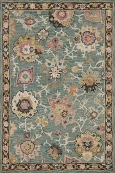 Loloi Padma Teal  Multi 18 x 18 Sample Rug