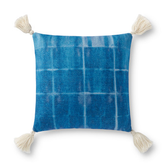 Loloi P0922 Blue 18 x 18 Cover Only Pillow