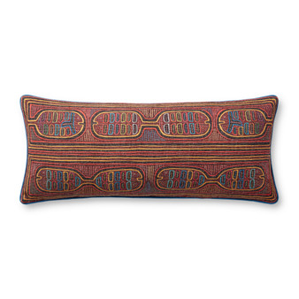 Loloi PLL0107 Berry  Multi 13 x 35 Cover Only Pillow