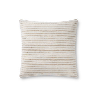 Loloi II Ivory  Natural 18 x 18 Cover Only Pillow