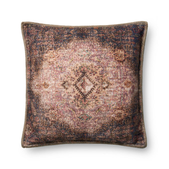 Loloi P0653 Beige  Multi 22 x 22 Cover Only Pillow