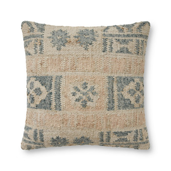 Loloi II PLL0037 Grey  Multi 22 x 22 Cover Only Pillow