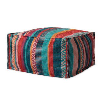 Loloi PF0011 Fiesta 24W x 24D x 13H Pouf