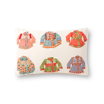 Loloi P0870 Natural  Multi 13 x 21 Cover Only Pillow