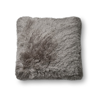 Loloi P0191 Grey 22 x 22 Cover wPoly Pillow