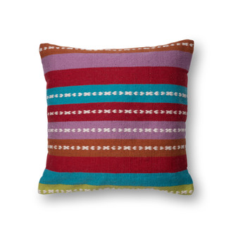 Loloi P0212 Multi 22 x 22 Cover wPoly Pillow