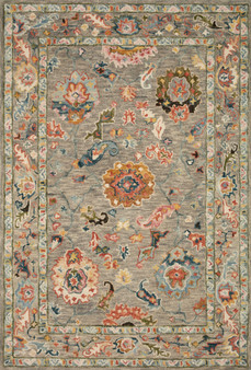 Loloi Padma Grey  Multi 18 x 18 Sample Rug