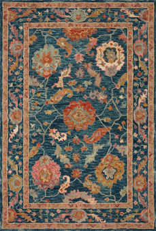 Loloi Padma Marine  Multi 18 x 18 Sample Rug