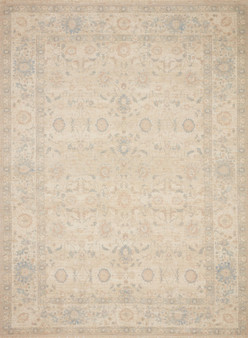 Loloi Priya Natural  Blue 18 x 18 Sample Rug