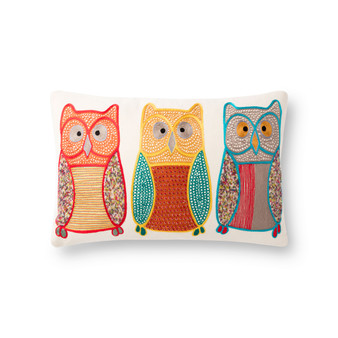 Loloi P0869 Natural  Multi 13 x 21 Cover wPoly Pillow