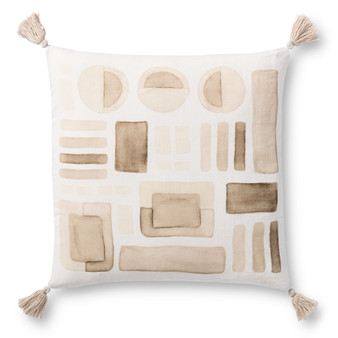 Loloi P0934 Charcoal 22 x 22 Cover wPoly Pillow