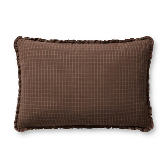 Chris Loves Julia x Loloi Dinah Chocolate  Latte 16 x 26 Cover wPoly Pillow