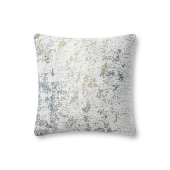 Loloi PLL0063 Grey  Multi 18 x 18 Cover wPoly Pillow