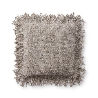 Loloi PLL0033 Beige 18 x 18 Cover wPoly Pillow