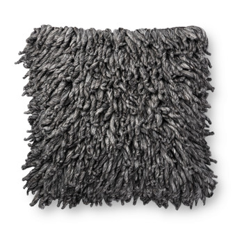 Loloi P0802 Charcoal 22 x 22 Cover wPoly Pillow